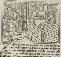 Picture 7 of 65 from Eyn gar loblich ... Cronica sagend von eynem heyligen Kunig mit Namen Josaphat, wie der ward bekeret von eynem heyligen Vatter vnnd Aynsideln genant Barlaam (1476), leaf 26