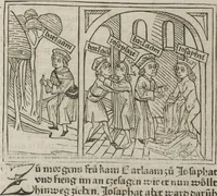 Picture 21 of 65 from Eyn gar loblich ... Cronica sagend von eynem heyligen Kunig mit Namen Josaphat, wie der ward bekeret von eynem heyligen Vatter vnnd Aynsideln genant Barlaam (1476), leaf 80