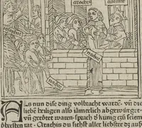 Picture 25 of 65 from Eyn gar loblich ... Cronica sagend von eynem heyligen Kunig mit Namen Josaphat, wie der ward bekeret von eynem heyligen Vatter vnnd Aynsideln genant Barlaam (1476), leaf 91