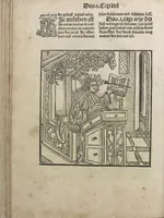 An illustration from Liber pestilentialis de venenis epidimie: Das Buch der Vergift der Pestile[n]tz das da gena[n]t ist der gemein Sterbent der trüsen Blatren, (1500)