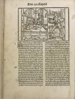 An illustration from Liber pestilentialis de venenis epidimie: Das Buch der Vergift der Pestile[n]tz das da gena[n]t ist der gemein Sterbent der trüsen Blatren, (1500)