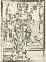 An illustration from Iacobi Gualle iureconsulti Papie sanctuarium (1505)
