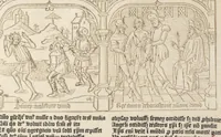 An illustration from Speculum humanae salvationis (1470)