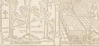An illustration from Speculum humanae salvationis (1470)