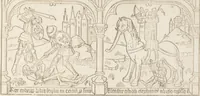 An illustration from Speculum humanae salvationis (1470)