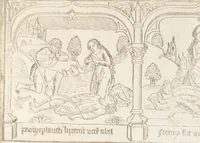 An illustration from Speculum humanae salvationis (1470)