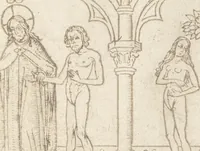 An illustration from Speculum humanae salvationis (1470)