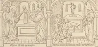 An illustration from Speculum humanae salvationis (1470)