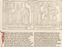 An illustration from Speculum humanae salvationis (1470)