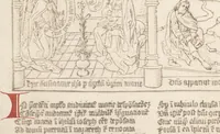An illustration from Speculum humanae salvationis (1470)