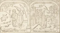 An illustration from Speculum humanae salvationis (1470)