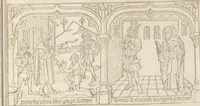 An illustration from Speculum humanae salvationis (1470)