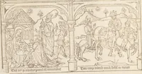 An illustration from Speculum humanae salvationis (1470)