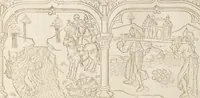 An illustration from Speculum humanae salvationis (1470)