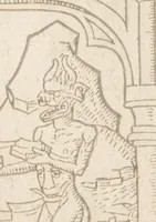 An illustration from Speculum humanae salvationis (1470)
