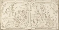 An illustration from Speculum humanae salvationis (1470)