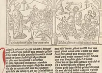 An illustration from Speculum humanae salvationis (1470)