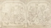 An illustration from Speculum humanae salvationis (1470)