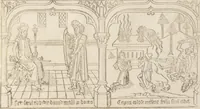 An illustration from Speculum humanae salvationis (1470)
