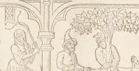 An illustration from Speculum humanae salvationis (1470)