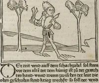 An illustration from De ludo scachorum (1477)