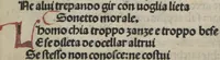 An illustration from Chosi falsa speranza ne martelia, non lassar mai lo certo per lo incerto, se non che del tuo proprio fie diserto (1487)