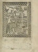 An illustration from Chosi falsa speranza ne martelia, non lassar mai lo certo per lo incerto, se non che del tuo proprio fie diserto (1487)