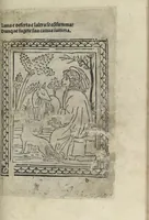 An illustration from Chosi falsa speranza ne martelia, non lassar mai lo certo per lo incerto, se non che del tuo proprio fie diserto (1487)