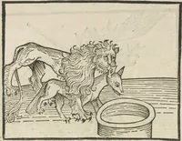 An illustration from Directorium humanae vite, alias Parabole antiquoru[m] sapientu[m] (1488)