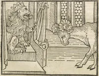 An illustration from Directorium humanae vite, alias Parabole antiquoru[m] sapientu[m] (1488)