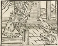 An illustration from Directorium humanae vite, alias Parabole antiquoru[m] sapientu[m] (1488)