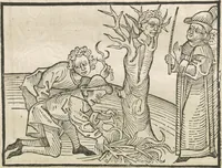An illustration from Directorium humanae vite, alias Parabole antiquoru[m] sapientu[m] (1488)