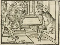 An illustration from Directorium humanae vite, alias Parabole antiquoru[m] sapientu[m] (1488)
