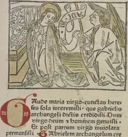 Picture 1 of 51 from De generatione Christi, sive Defensorium inviolatae castitatis B.V. Mariae (1476), leaf 14