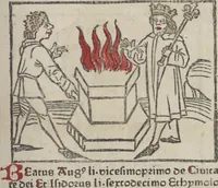 Picture 26 of 51 from De generatione Christi, sive Defensorium inviolatae castitatis B.V. Mariae (1476), leaf 42