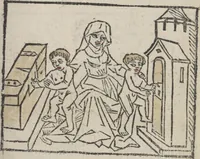 Picture 42 of 51 from De generatione Christi, sive Defensorium inviolatae castitatis B.V. Mariae (1476), leaf 58