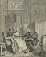 An illustration from Seconde suite d'estampes, pour servir à l'histoire des modes, et du costume en France, dans le XVIII siecle, année 1776 (1776)