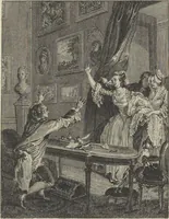 An illustration from Seconde suite d'estampes, pour servir à l'histoire des modes, et du costume en France, dans le XVIII siecle, année 1776 (1776)