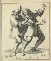 Picture 48 of 74 from Der Künstliche Ringer : oder dess Weyland Wolgeübeten und Berühmten Ring-Meisters Niclaus Petters Kurtze, jedoch Klare Unterweisung und Anleitung zu der Fürtrefflichen Ringe-Kunst: Daraus zulehrnen, evie man sich bey allerhand vorfallenden Schlägereyen fürsichtig beschützen, alle unredliche Anfälle ... abkehren, und seinem bosshafften Ansprenger Kunstgeschicklich begegnen könne (1674), leaf 118