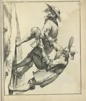 Picture 49 of 74 from Der Künstliche Ringer : oder dess Weyland Wolgeübeten und Berühmten Ring-Meisters Niclaus Petters Kurtze, jedoch Klare Unterweisung und Anleitung zu der Fürtrefflichen Ringe-Kunst: Daraus zulehrnen, evie man sich bey allerhand vorfallenden Schlägereyen fürsichtig beschützen, alle unredliche Anfälle ... abkehren, und seinem bosshafften Ansprenger Kunstgeschicklich begegnen könne (1674), leaf 120