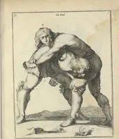 Picture 50 of 74 from Der Künstliche Ringer : oder dess Weyland Wolgeübeten und Berühmten Ring-Meisters Niclaus Petters Kurtze, jedoch Klare Unterweisung und Anleitung zu der Fürtrefflichen Ringe-Kunst: Daraus zulehrnen, evie man sich bey allerhand vorfallenden Schlägereyen fürsichtig beschützen, alle unredliche Anfälle ... abkehren, und seinem bosshafften Ansprenger Kunstgeschicklich begegnen könne (1674), leaf 122
