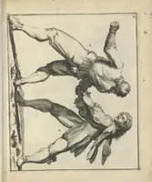 Picture 9 of 74 from Der Künstliche Ringer : oder dess Weyland Wolgeübeten und Berühmten Ring-Meisters Niclaus Petters Kurtze, jedoch Klare Unterweisung und Anleitung zu der Fürtrefflichen Ringe-Kunst: Daraus zulehrnen, evie man sich bey allerhand vorfallenden Schlägereyen fürsichtig beschützen, alle unredliche Anfälle ... abkehren, und seinem bosshafften Ansprenger Kunstgeschicklich begegnen könne (1674), leaf 40
