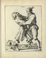 Picture 22 of 74 from Der Künstliche Ringer : oder dess Weyland Wolgeübeten und Berühmten Ring-Meisters Niclaus Petters Kurtze, jedoch Klare Unterweisung und Anleitung zu der Fürtrefflichen Ringe-Kunst: Daraus zulehrnen, evie man sich bey allerhand vorfallenden Schlägereyen fürsichtig beschützen, alle unredliche Anfälle ... abkehren, und seinem bosshafften Ansprenger Kunstgeschicklich begegnen könne (1674), leaf 66