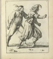 Picture 24 of 74 from Der Künstliche Ringer : oder dess Weyland Wolgeübeten und Berühmten Ring-Meisters Niclaus Petters Kurtze, jedoch Klare Unterweisung und Anleitung zu der Fürtrefflichen Ringe-Kunst: Daraus zulehrnen, evie man sich bey allerhand vorfallenden Schlägereyen fürsichtig beschützen, alle unredliche Anfälle ... abkehren, und seinem bosshafften Ansprenger Kunstgeschicklich begegnen könne (1674), leaf 70