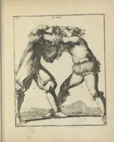 Picture 29 of 74 from Der Künstliche Ringer : oder dess Weyland Wolgeübeten und Berühmten Ring-Meisters Niclaus Petters Kurtze, jedoch Klare Unterweisung und Anleitung zu der Fürtrefflichen Ringe-Kunst: Daraus zulehrnen, evie man sich bey allerhand vorfallenden Schlägereyen fürsichtig beschützen, alle unredliche Anfälle ... abkehren, und seinem bosshafften Ansprenger Kunstgeschicklich begegnen könne (1674), leaf 80