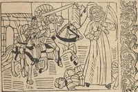 An illustration from Le roman de Fierabras (1489)