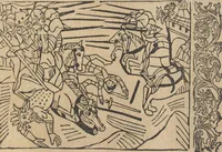Picture 18 of 21 from Le roman de Fierabras (1489), leaf 154