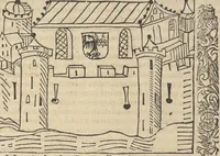 An illustration from Le roman de Fierabras (1489)