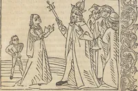 An illustration from Le roman de Fierabras (1489)