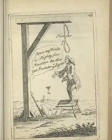 Picture 43 of 67 from England's remembrancer: or, A humorous, sarcastical, and political collection of characters and caricaturas : containing, an account of men famous and infamous... in short, of every thing that engaged the public attention during 1756 and 1757. In copper-plates. To which is prefixed, a key, explanatory of the nature and design of each, by the great masters themselves (1758), leaf 128